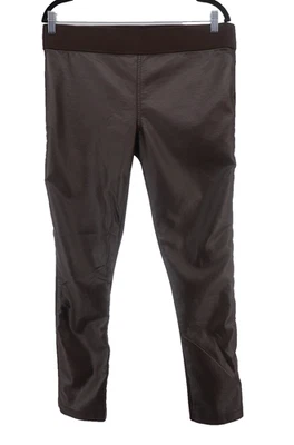 Pantalones Lauren Ralph Lauren Mujer 14 Imitación Cuero Marrón Elastizados Leggings Pull On Foto 1 de 4