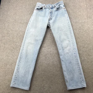 Jeans vintage Levis 501 para hombre 28x30 botón lavado claro mosca hechos en EE. UU. AÑOS 90 - Imagen 1 de 21