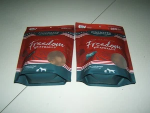 Münster gefriergetrocknetes Rindfleisch Hundefutter Freedom Frikadellen Leckerli (4oz) 2er Pack - Bild 1 von 2