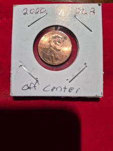 2020 p Circulated lincoln cent error. Off Center, Delam edge. #lc4oc - Picture 1 of 3