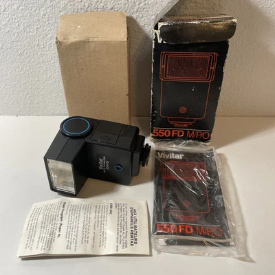 Vivitar 550FD TTL Auto Flash in Original Box - Read UNTESTED (4 Parts) - Image 1 of 4