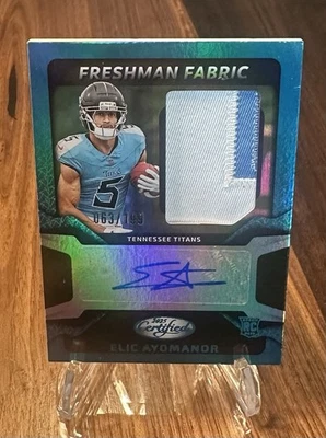 2025 Panini Certified - Elic Ayomanor/199 - Freshman Fabric Mirror Signatures - Image 1 of 4