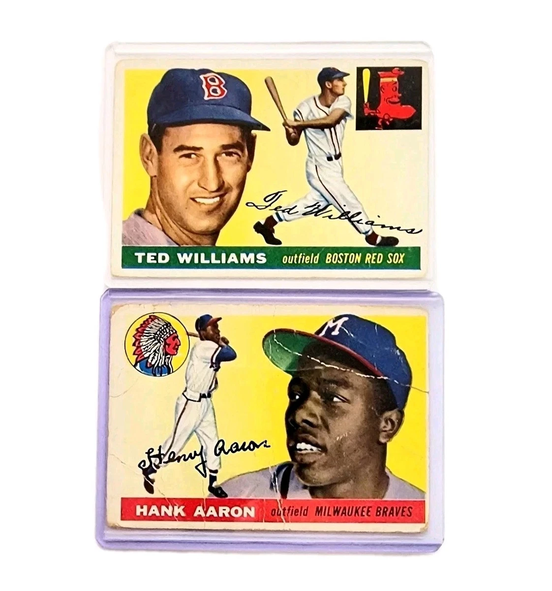 Hank Aaron 1955 Season Baseball Sports Trading Cards & Accessories