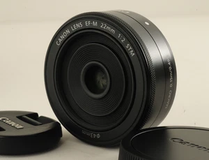 MINT Canon EF-M 22mm F/2 STM Wide Angle Pancake Lens From Japan #0053 - Picture 1 of 12