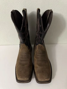 Justin MJ1013 Hombres 11.5D Puntera de Acero Impermeable Botas de Trabajo Marrón Negro Puntera Cuadrada - Imagen 1 de 11