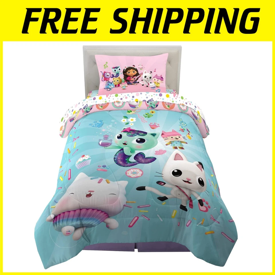 4 Piece Twin Size Franco Kids Bedding Super Soft Comforter and Sheet Set