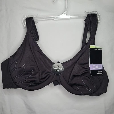 Bali Bra 38B Light Lift Side Shaping Underwire Black 3353 New with Tags - Image 1 of 4