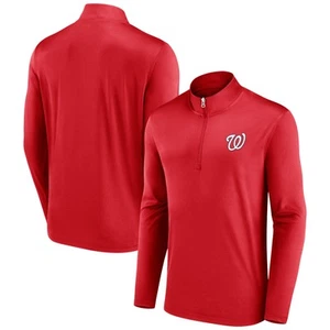 Camiseta de hombre Fanatics Red Washington Nationals Underdog Mindset Quarter-Zip - Imagen 1 de 3