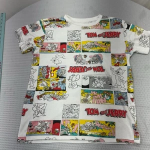 Tom & Jerry Cartoon T-Shirt Herren All Over Print Größe M Unisex Bunt - Bild 1 von 6