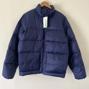 Marmot Men’s Guides Down Puffer Jacket Insulated Zip Arctic Navy Large NEW - Picture 1 of 6