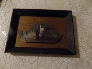 RARA targa da parete vintage Sault St. Marie Michigan souvenir rame dal Giappone - Foto 1 di 7