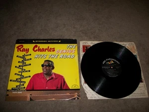RAY CHARLES - THE GENIUS HITS THE ROAD LP - ABCS 335 - VG+ VINYL - Picture 1 of 2