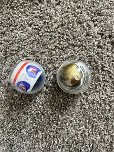 Vintage Mini NFL Football Helmets Gumball Vending Machine Toys BRONCOS & SAINTS - Picture 1 of 2