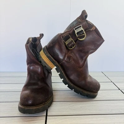 90s Karl Kani Leather Boots US Hip Hop Fashion Vintage  2 Pac Size 7 1/2 - Image 1 of 4