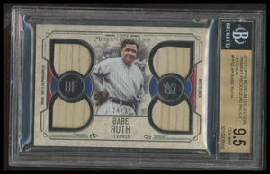 Babe Ruth 2015 Topps Museum Collection /25 Quad Bat GAME USED BGS 9.5 SP - Picture 1 of 2