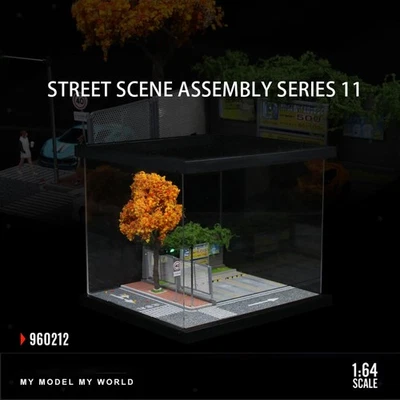 Street Model Diorama Tabletop Ornament Miniature Architectural Scene - Image 1 of 4