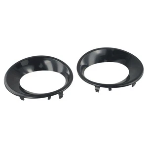 Fog Light Cover Trim Fog Light Lamp Cover Plastic Right Unpainted Black - Picture 1 of 12