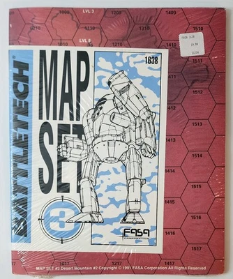BattleTech Map Set 3 NEW FASA 1638 8 Full Color Paper Maps - Image 1 of 2