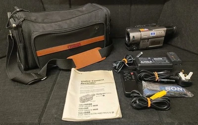 Sony CCD-TRV48E Video8 Hi8 Tape Digital Video Camera HANDYCAM With Extras TESTED - Image 1 of 4