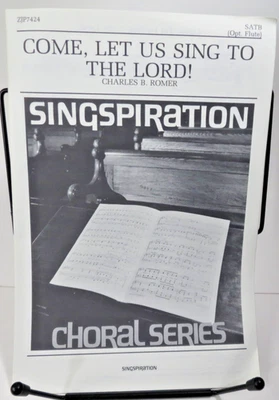 Come, Let Us Sing To The Lord Vintage SATB (Opt Flute) Sheet Music 1982 - Image 1 of 3