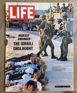 LIFE MAGAZINE JUNE 16 1967 Vintage ISRAEL MIDDLE EAST MIDEAST ISRAELI ONSLAUGHT - Picture 1 of 3