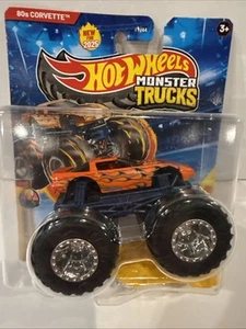 HOT WHEELS MONSTER TRUCKS 80's Corvette 1/64 Freestyle Wreckers - Picture 1 of 3