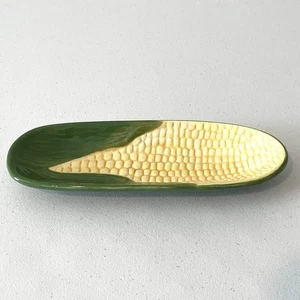 Inno Art Vegetable Corn On Cob Shaped Ceramic Bowl Holiday Dish - Picture 1 of 5