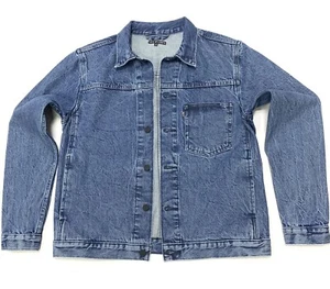 Chaqueta de camionero de mezclilla Levis Line 8 para hombre en azul lavado mu... - Imagen 1 de 11
