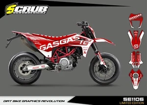 Gas Gas SM 700 2022 2023 2024 Supermoto Grafik Dekor Aufkleber SCRUB - Bild 1 von 17