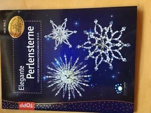 Bastelbuch Elegante Perlensterne m. Anleitung u. Bastelvorlagen, Weihnachten - Bild 1 von 2