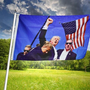 3x5 ft 2024 Trump Fight Fight Fight Flag Fear Not Banner MAGA Trump Vance - Picture 1 of 8