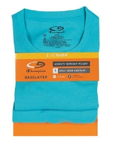 C9 By Champion® Double Dry® BASELAYER RAGAZZA CREW & PANT "Tagless Warmth" NUOVO! - Foto 1 di 11