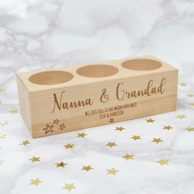 Candelabro de luz de té personalizado para Nanna, abuela abuelo Navidad Foto 1 de 4