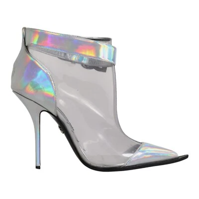 Dolce & Gabbana Zapatos Plata Metalizado Puntiagudo Botas Bajas EU39/US8.5 - Imagen 1 de 4