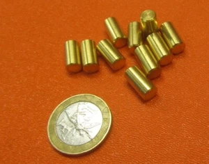 Brass Dowel Shear Pins 1/4" Dia x 1/2" Length, 10 Pieces - Picture 1 of 12