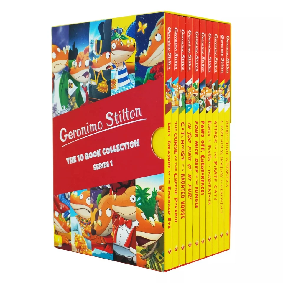 Geronimo Stilton The 10 Book Collection (Series 1) Box Set - Ages 5+ - Paperback - Image 1 of 3