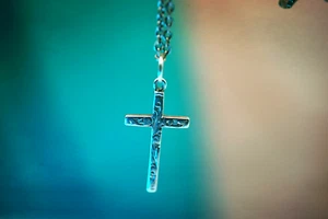 Sterling Silver 925 Pendant Necklace Cross 4.50g - Picture 1 of 6
