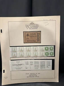 Denmark FACIT HRE13 RE42 5 Panes Complete Exploded Booklet - Fantastic Item! - Picture 1 of 3