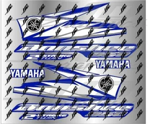 yamaha banshee full graphics decals kit 2006 blue THICK AND HIGH GLOSS - Picture 1 of 6