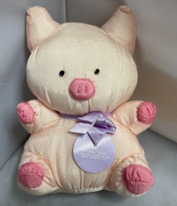 De colección 9" PUFFALUMP ROSA CERDO PELUCHE NYLON SANRIO ZASHIKIBUTA NUEVO Con Etiquetas RARO 1991 - Imagen 1 de 7