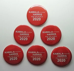 Kamala Harris Campaign Buttons Set of 6 (HARRIS-6-4ALL) - Imagen 1 de 3