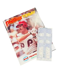 MIKE SCHMIDT PHILADELPHIA PHILLIES VINTAGE 1980 GAMEDAY PROGRAM ALL-STAR BALLOT - Picture 1 of 5