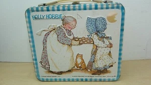 Porta pranzo vintage 1979 Aladdin Holly Hobbie in metallo senza thermos - Foto 1 di 13