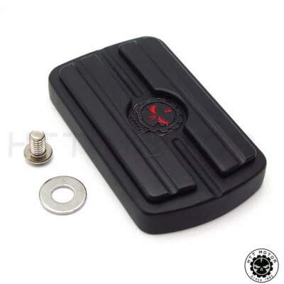 Brake Pedal Skull Black For Harley Davidson Tour Glides / Road Glide 1980-2017 - Image 1 of 4