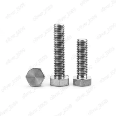 M2.5 M3 M4 M5 M6 M8 Titanio GR2 Pernos hexagonales Tornillos de cabeza hexagonal DIN933 - Imagen 1 de 4