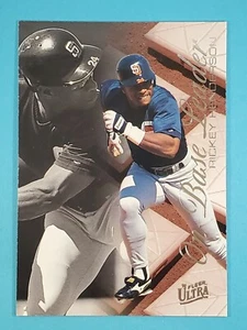 1996 Fleer Ultra On-Base Leader Rickey Henderson San Diego Padres #4 ⚾ - Picture 1 of 2