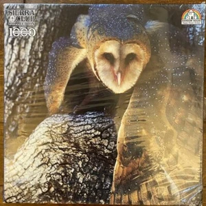 Sierra Club Collection ~ "Barn Owl In Nesting Cavity" ~ 1000 Piece Jigsaw Puzzle - Picture 1 of 6