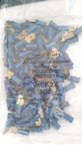 MOLEX ETC MCT-2X QUICK DISCONNECT VINYL .250" MALE 14-16AWG BAG OF 100PC - Picture 1 of 1