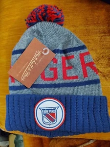 NEW YORK RANGERS MEHRFARBIG GRAU STRICK MITCHELL & NESS SCHÄDELKAPPE - Bild 1 von 2