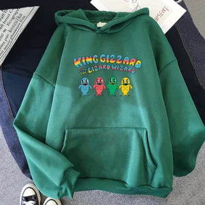 King Gizzard and The Lizard Wizard Hoodie Green S to 3XL Shirt AM181 - Picture 1 of 3
